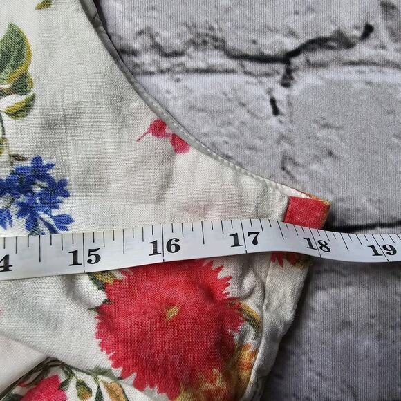 Girl Meets Glam Cassie Floral Print Linen Blend Cut Out Back Bow Dress Size 12 - Picture 12 of 15